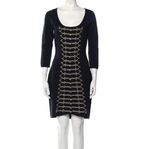 TEMPERLEY LONDON Silk Knee-Length Dress Size: M